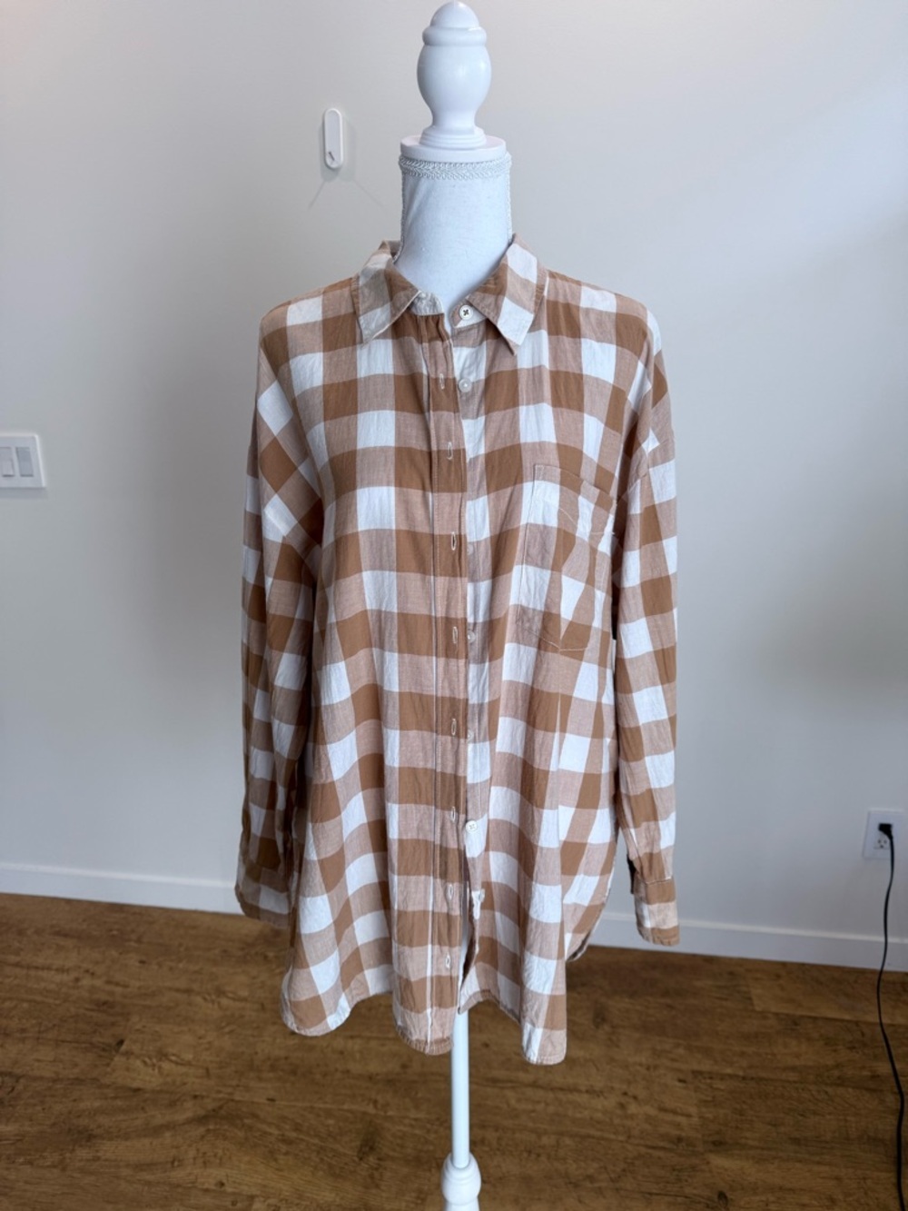Anthropologie Maeve The Bennet Buffalo Plaid Shirt Size Large Heritage Classic